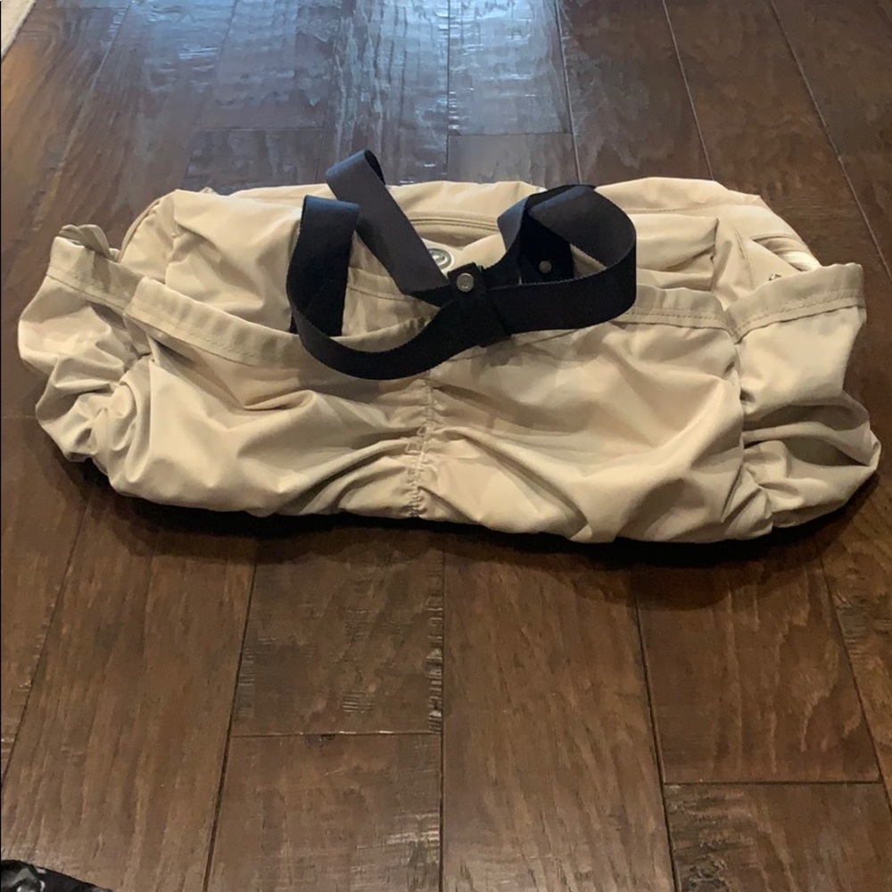 Beige Luluemon bag